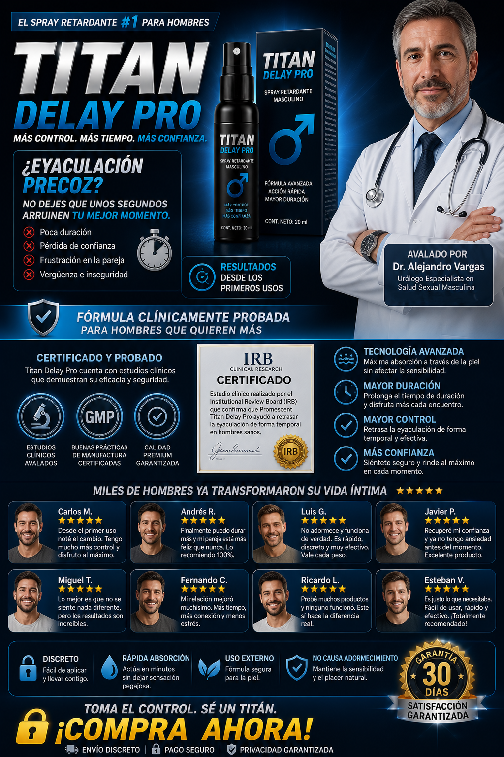 🧴Titan Delay Pro Spray retardante 🔥
