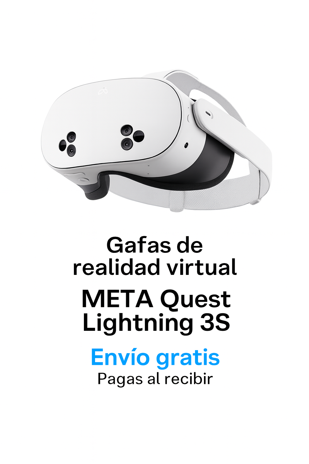 Gafas de realidad virtual META Quest Lightning 3S