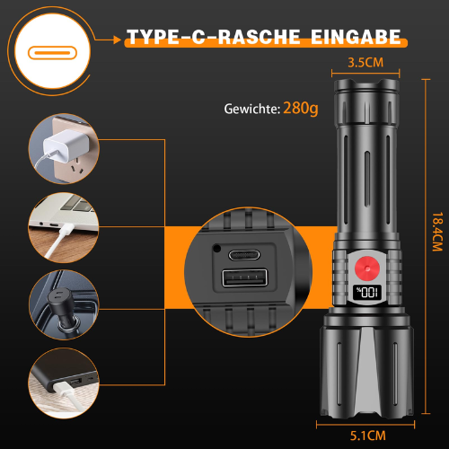 LINTERNA RECARGABLE FLASHPRO X®
